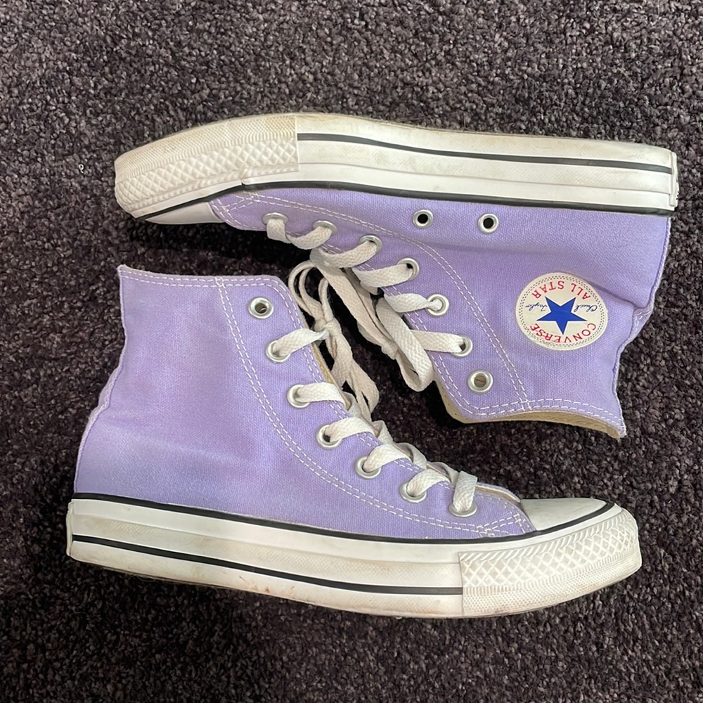 Purple, High-Top Converse